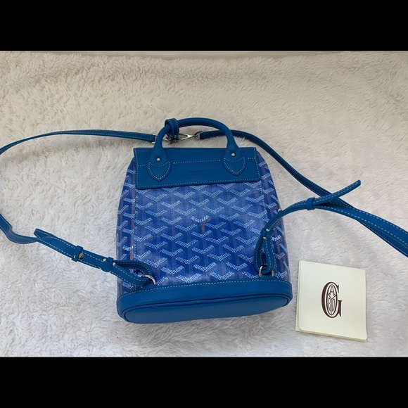 GOYARD
Goyardine Calfskin Mini Alpin Backpack Blue - Picture 4 of 9